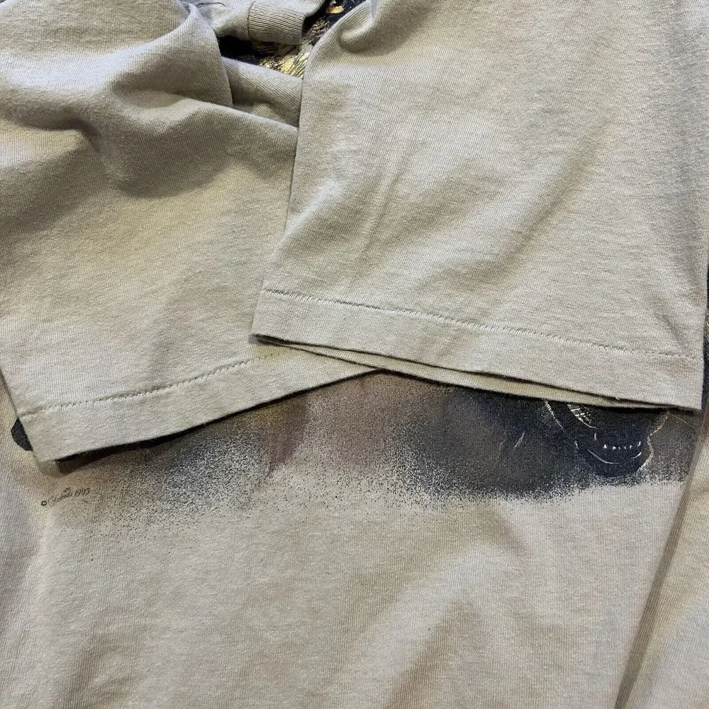 Vintage Wolf Nature AOP Habitat Single Stitch‎ T-shirt 1995